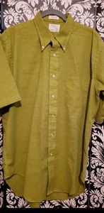 Vintage 50s rockabilly lime green button L